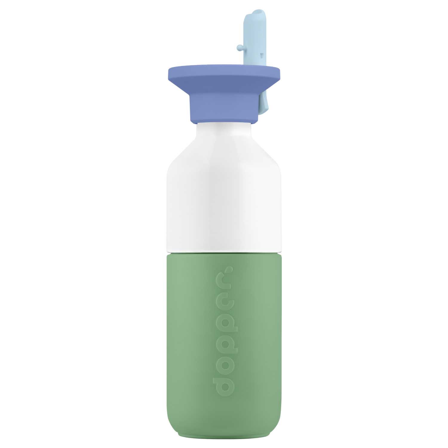 Dopper Steel drinkfles 350 ml fresh green met rietje