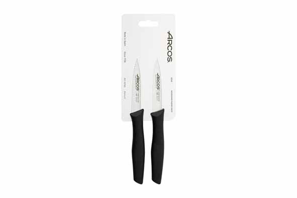 Nova Schilmes 85 mm Zwart Set van 2 Glad + gekarteld lemmet 27 x 9 x 1,5 cm