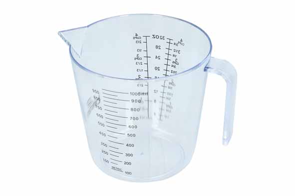 Pichet gradué Bakers Best 1 l en plastique, Ø 13 cm, H 12,5 cm