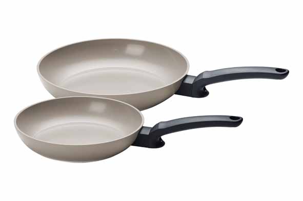 Ceratal Evo Classic Bratpfanne warm grey 2er-Set, Ø 24 und 28 cm