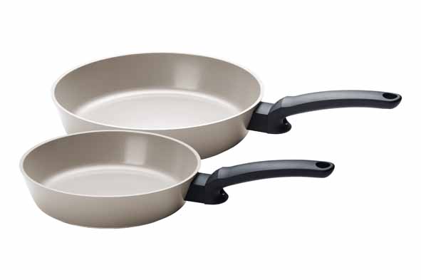 Ceratal Evo Comfort Bratpfanne warm grey 2er-Set, Ø 24 und 28 cm