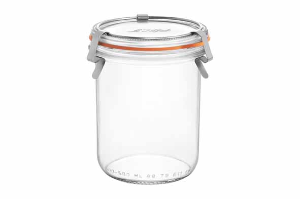 Bistrot conserveerpot 580 ml set van 2 Ø 10 cm