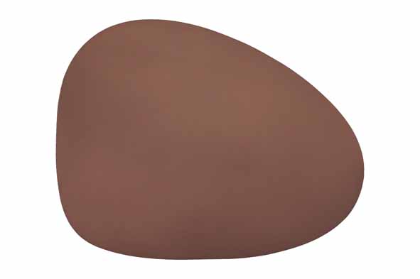 Stone placemat imitatieleer bruin 44 x 37 cm