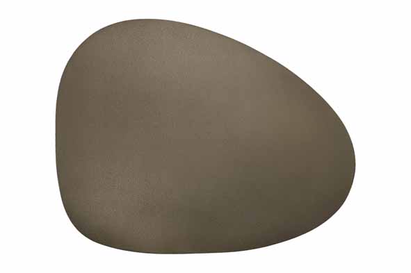 Placemat Stone, lederlook, loadgrijs, 43,5 x 37 cm
