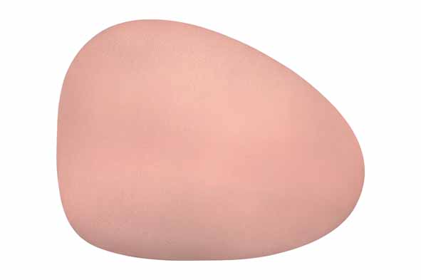 Placemat Stone, lederlook, terracotta pink, 43,5 x 37 cm