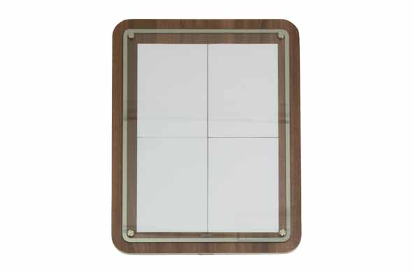 Display 74 x 57 x 3 cm voor 4 A4 met paal en voet