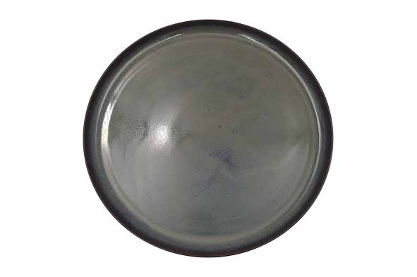 Graphite plat bord, aardewerk, Ø 32 cm, groenbruin