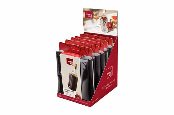 Active Cooler wijnkoeler, display van 6, zwart