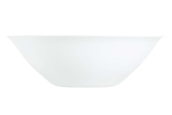 Carine Blanc slakom, glas, wit, 26,8 x 26,5 x 8 cm