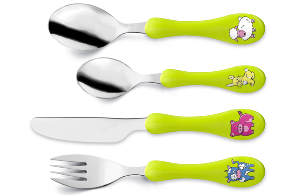 Kinder kinderbEstek set van 4 groen