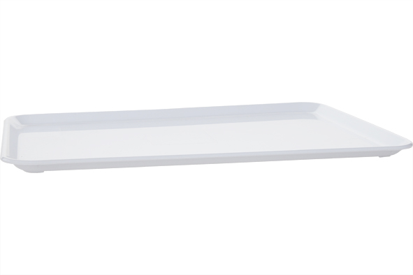 Dienblad plat wit 35 x 24 x 1,2 cm