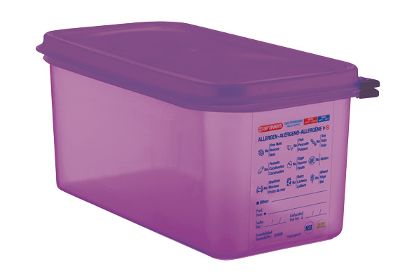 Airtight GN 1/3 voedselcontainer paars 6 l 32,5 x 17,6 x 15 cm
