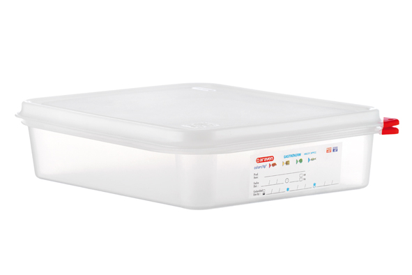 Hermetische GN 1/2 opbergbox 3,8 l 32,5 x 27 x 7 cm