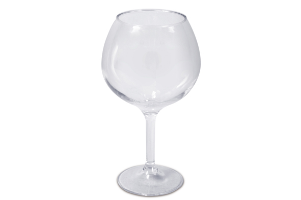 Ballon wijnglas, transparant, polycarbonaat, 780 ml, Ø 8 cm
