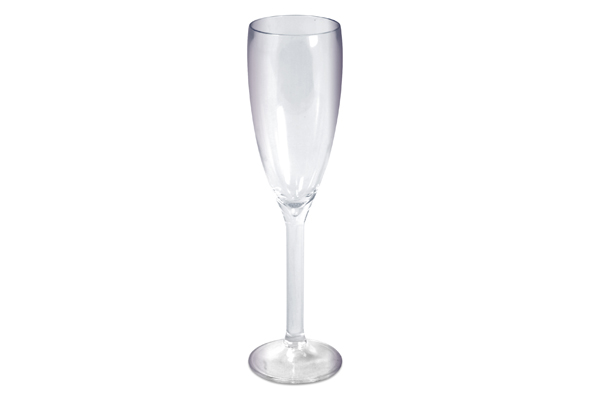 Champagneglas transparant synthetisch 0,18 l Ø 6 cm 6 x 6 x 22,2 cm