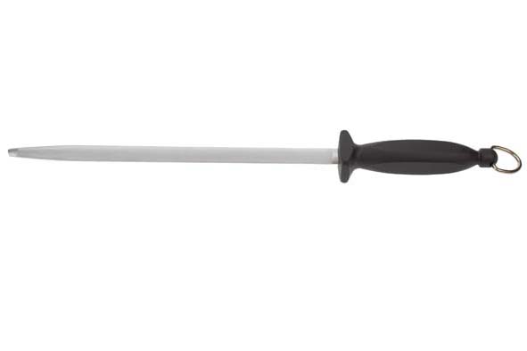 Slijpstaal 30 cm zwart handvat