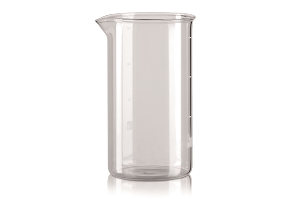 Vervangglas French Press 1 l borosilicaatglas transparant 13,8 x 13,8 x 23,8 cm