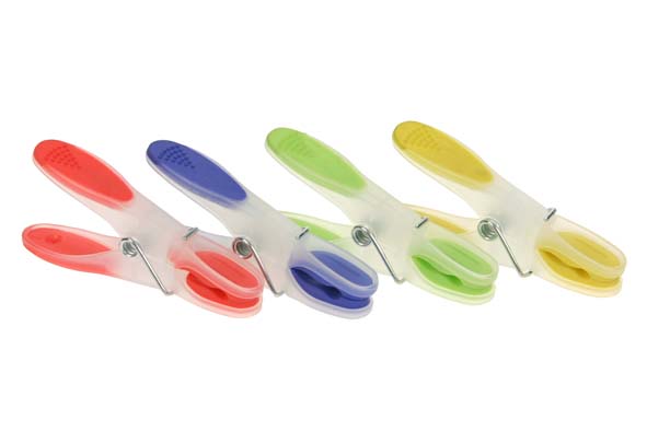 Waschklammer 12er-Set 8,4 x 1,7 cm plastic