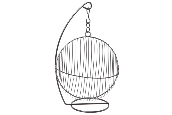 Hängender Obstkorb schwarz 25 x 30 x 40,5 cm