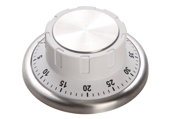 Keukentimer wit Ø 9 cm, magneet