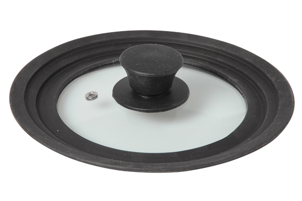 Multi-diameter lid D 16-18-20 cm, glass-silicone