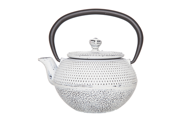Shinto theepot wit gietijzer 350 ml met filter 14.5 x 13.8 x 8.5 cm