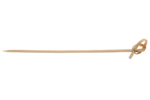 Set van 250 prikkers met knoopje 12 cm bamboe bruin