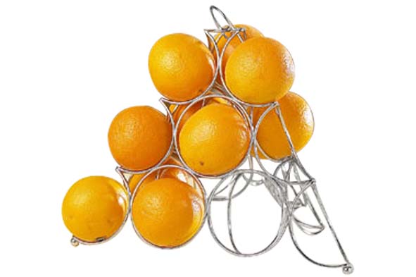 Orangenhalter Draht 32 x 32 x 27 cm