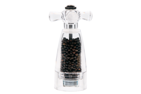 Savona pepermolen acryl transparant, 17,5 cm