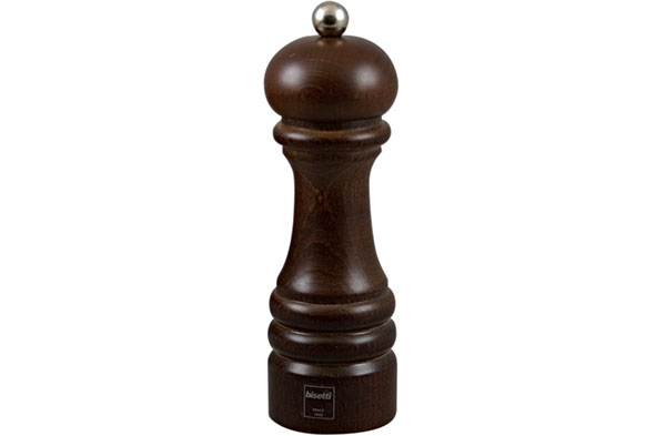 Bologna pepermolen walnoot hout 16,5 cm