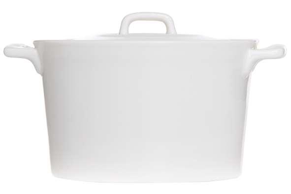 Clio White pot met deksel 750 ml Ø 15 cm wit