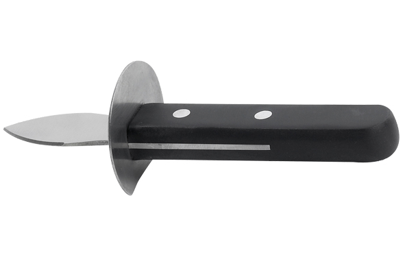 Professioneel oestermes zwart 5,5 cm