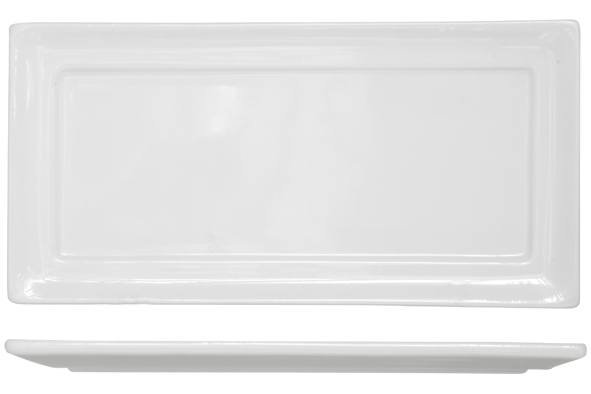 Kara plat bord rechthoekig 18 x 36,5 cm