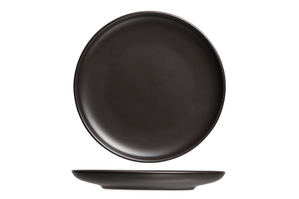 Okinawa plat bord, Ø 26,5 cm, zwart