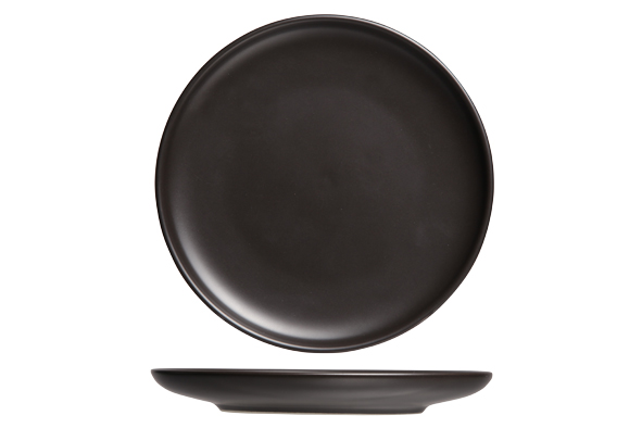 Plat bord Okinawa zwart Ø 30,4 x 2,6 cm