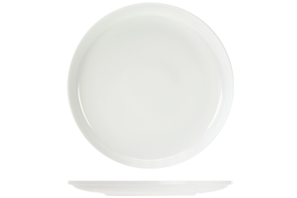 Stackable plat bord, wit, Ø 30,5 cm