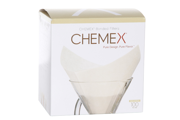Chemex filters voorgevouwen vierkant, set van 100, papier