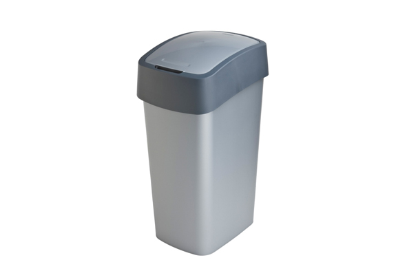 Flip Bin Abfalleimer Grau 50 l