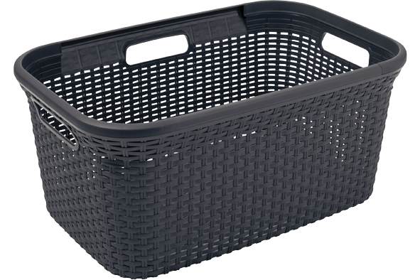 Natural Style Wäschekorb, anthrazit, 45 l