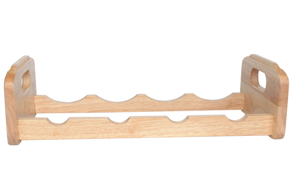 Weinregal für 4 Flaschen, 45 x 22 x 12,5 cm, stapelbar