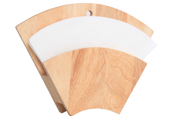 Koffiefilterhouder hout 22 x 16 x 4 cm