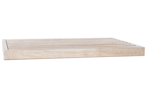 Broodsnijplank met kruimelvangbak 44 x 28 x H 3 cm