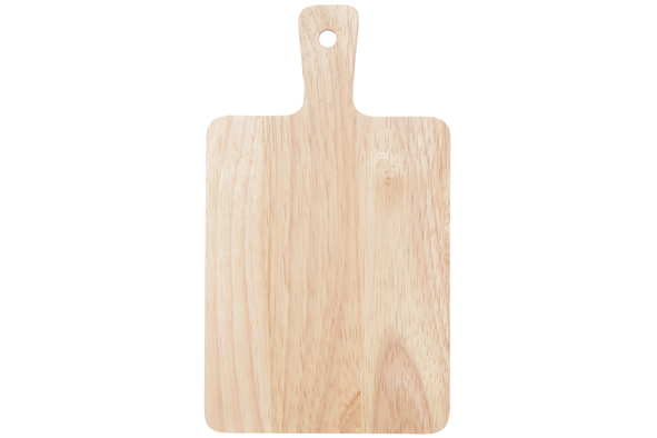Mini-Servierplatte Kautschukholz 19 x 11 cm 4er-Set