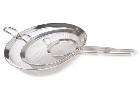 Zeef rvs, Ø 7,5/14/20 cm, set van 3