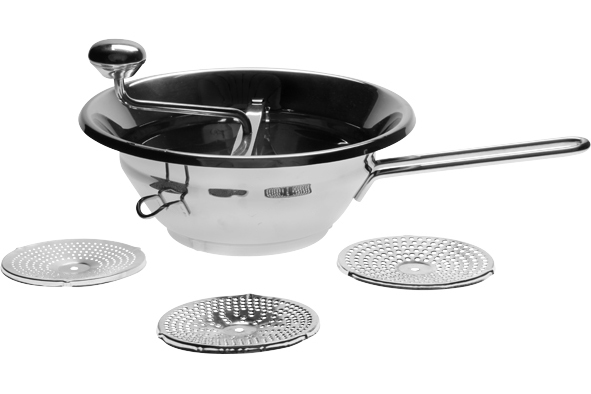 Passe-vite 28 cm met 3 snijschijven 18/10