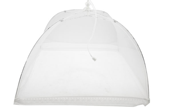 Voedselkap, Ø 40 cm, wit, textiel