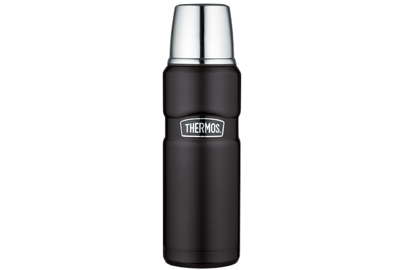 King isoleerfles 470 ml zwart mat