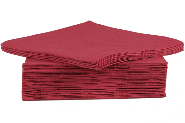 Ct Prof servet textiel-touch, set van 40, 38 x 38 cm, bordeaux