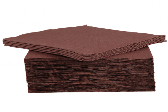 Ct Prof servet 38 x 38 cm, set van 40, chocoladepapier