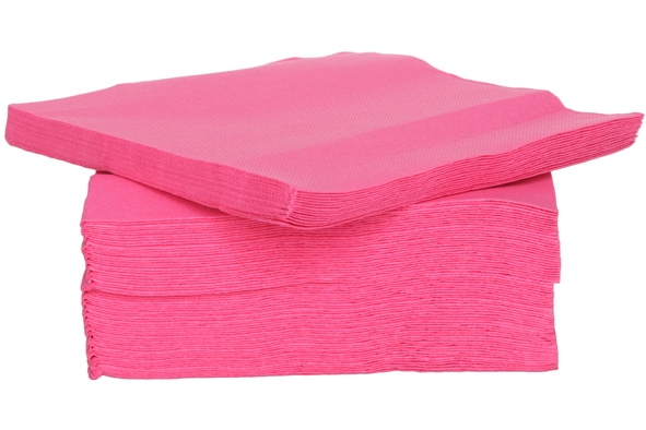 Ct Prof servet set van 40, 38 x 38 cm, fuchsia papier